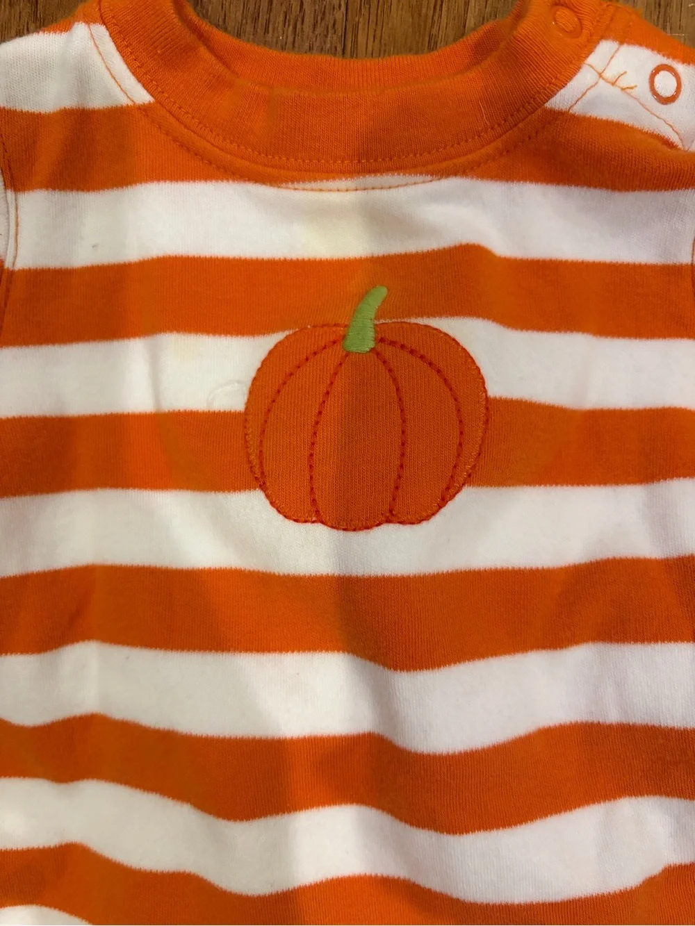 Gymboree Orange and White Striped Pumpkin Top and Orange Pants Set 0-3 months